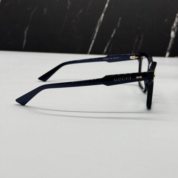NEW GUCCI GG1265O 005 BLUE MEN EYEGLASSES GUCCI - Picture 5 of 8